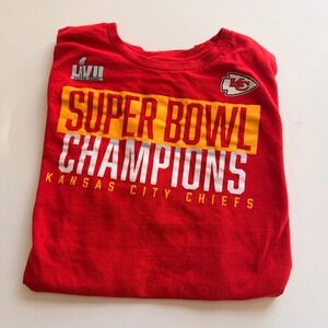 Fanatics Men Super Bowl LVII Champions Kansas City Chiefs T-Shirt XL Red Fan Tee